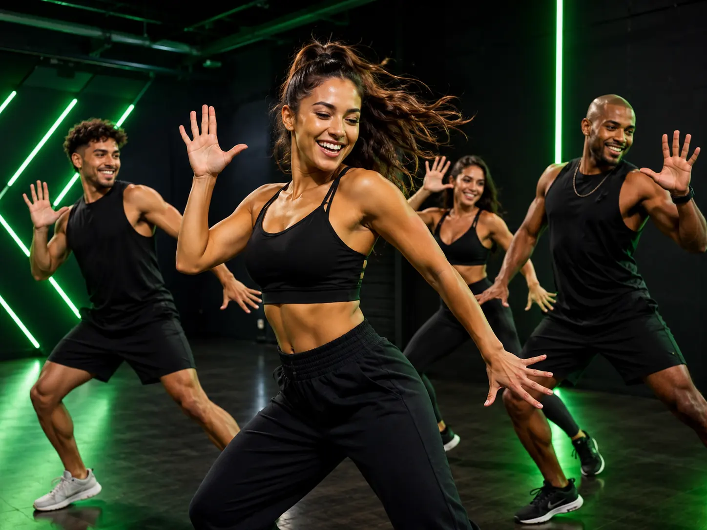 Turma em aula de FitDance